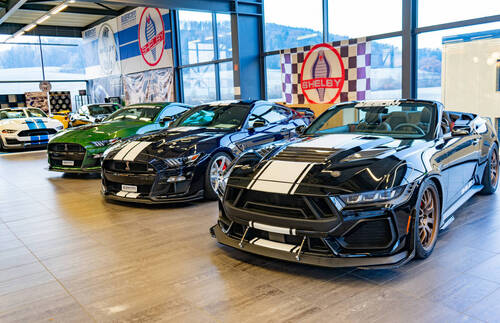 Journée de 1ère présentation européenne de la nouvelle Shelby GT 350 au grage St-Christophe