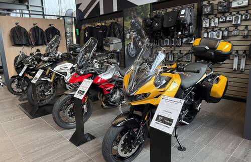 Showroom Triumph au garage St-Christophe à Develier